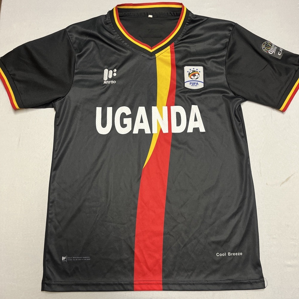 Uganda Soccer Football Jersey 2018 - 2020 Black Mafro Men Size L - Picture 2 of 8